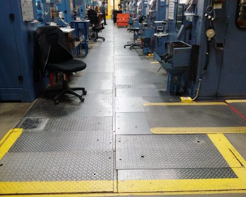 Heavy steel diamond plate panels