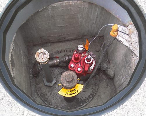 Fibrelite’s covers prevented surface water ingress into tank chambers
