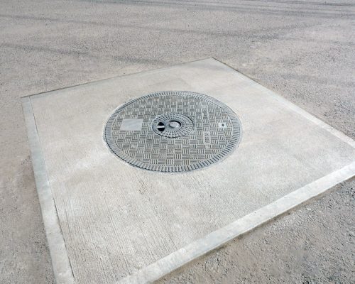 This water company contacted Fibrelite about the possibility of installing automatic water meter readers in or beneath a composite cover