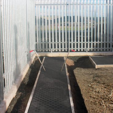Fibrelite covers installed in Stanton Bonna's precast concrete trenches in Wales