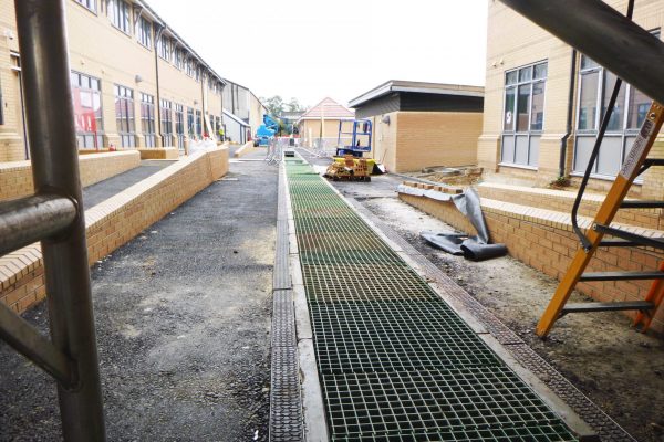 Previously installed GRP grating was unsuitable for sustained loading