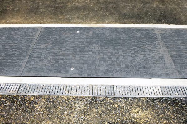 Vehicles operating onsite can now traverse the covers
