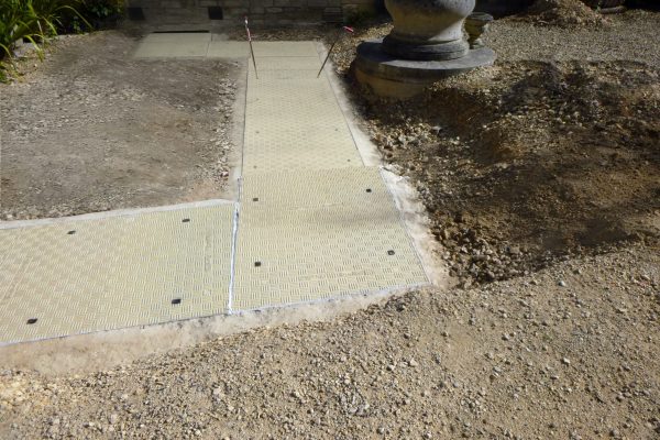 Fibrelite covers prevented the trench from becoming contaminated by debris