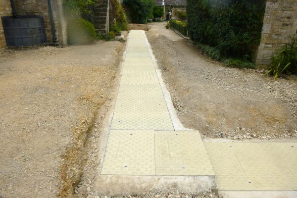 Fibrelite engineered and manufactured bespoke GRP trench covers for this countryside manor