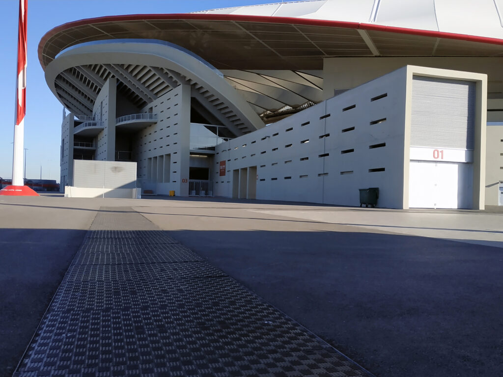 Fibrelite trench covers installed at new Spanish stadium